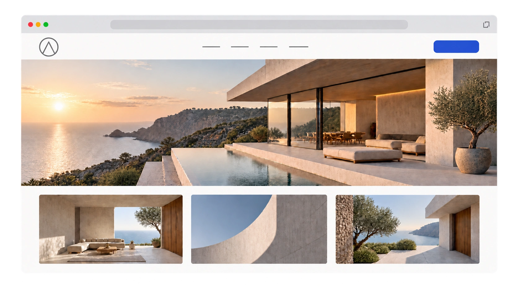 Vorschau eines Website-Redesigns vor und nach der Überarbeitung